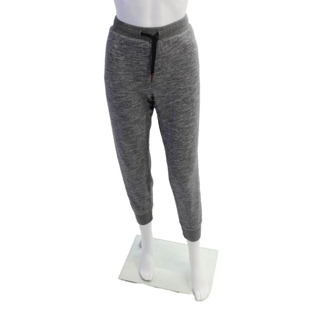 Theory Womens Cotton Pocketed Drawstring Waist Sweatpants Heather Gray Size L